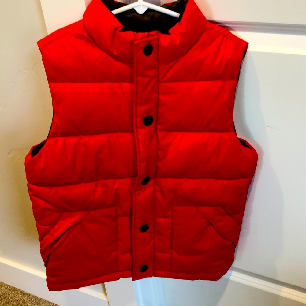 Gymboree zip and snap button puffer vest